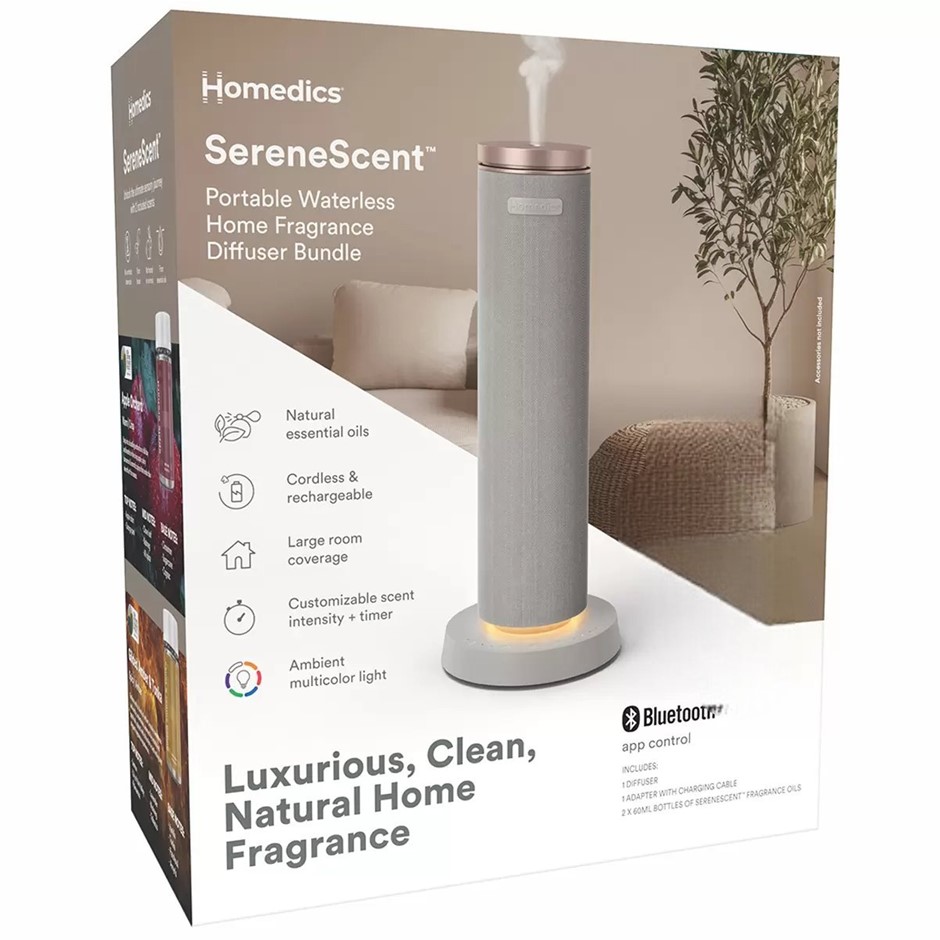 HOMEDICS SERENESCENT Waterless & Wireless Home Fragrance Diffuser Only