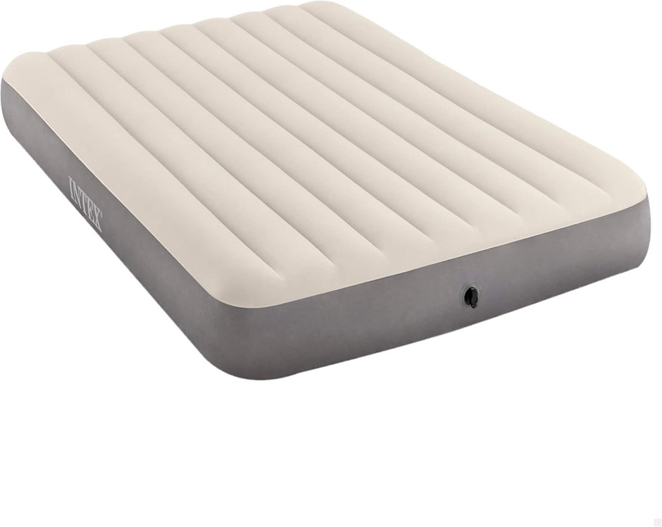 INTEX DURA-BEAM Series Single-High Airbed, 2.03L x 1.52W x 1.52Th metres. N