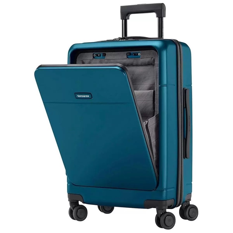 SAMSONITE Sentinel Carry On with Dual Spinner Wheels, Blue