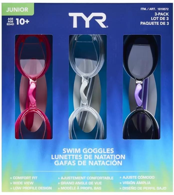 TYR Junior Goggle 3 Pack