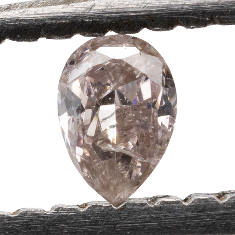 0.06ct Natural Untreated Champagne Pink Diamond