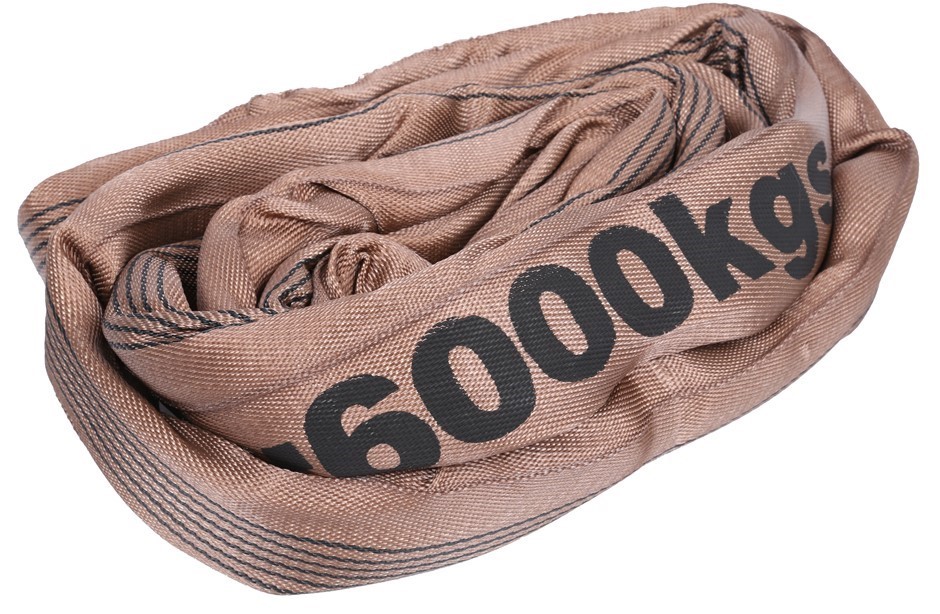 Round Lifting Sling, WLL 6,000kg x 2M (With Test Cert).