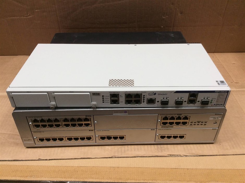 ADVA FSP150CCf Network Termination Device + Alcatel Telephone System