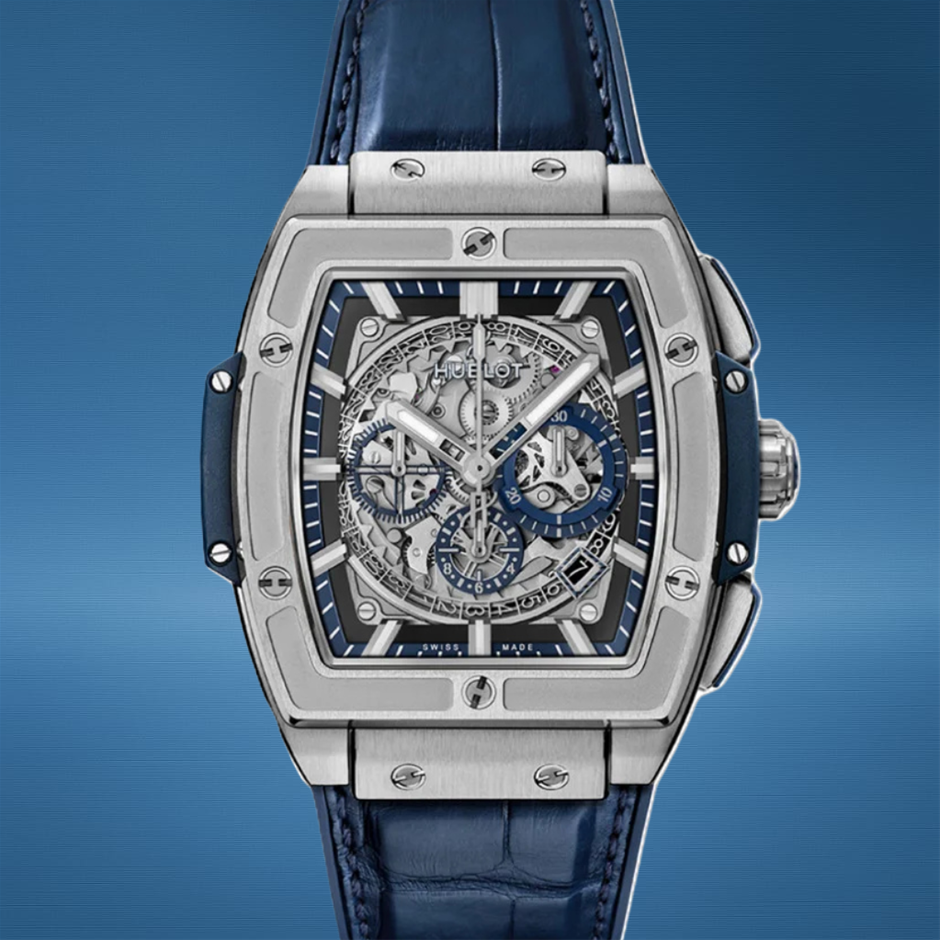 Hublot 601.NX.7170.LR Spirit of Big Bang Blue Titanium 45mm BxP & COA
