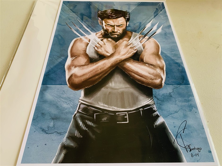 Signed Wolverine X-Men Lithograph