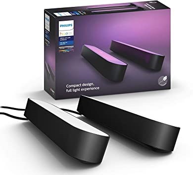 PHILLIPS HUE Play- Ambiance Smart LED Bar Light, 2 Pack (Base Kit), White &