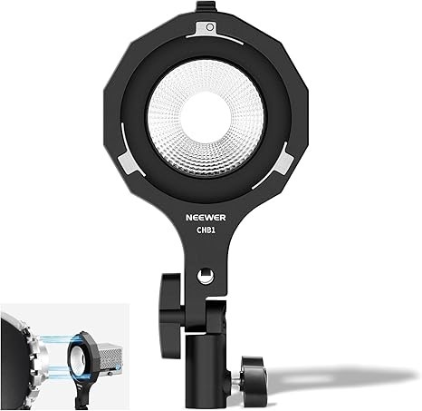 NEEWER Bowens Mount Adapter Holder, Mini to Bowens Mount Adapter Ring with