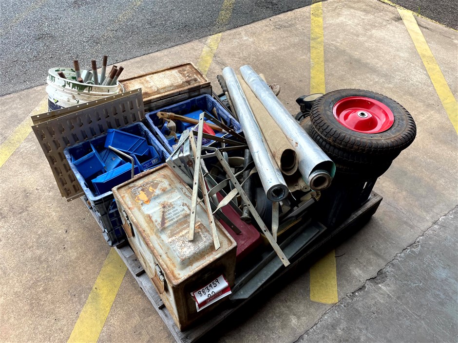 Wall Mounted Parts/Bolts bin system, Bench Grinder and Brackets