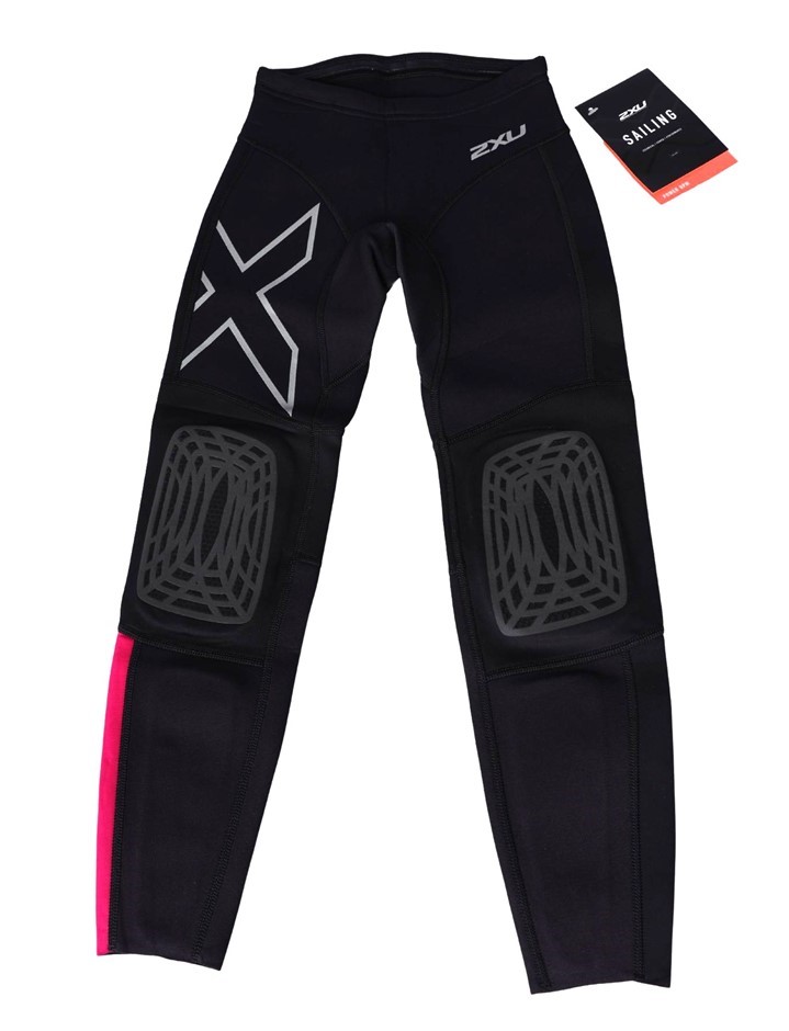 2 x 2XU Youth Neoprene Pants, Size M, Black/Rose  Buyers Note - Discount Fr