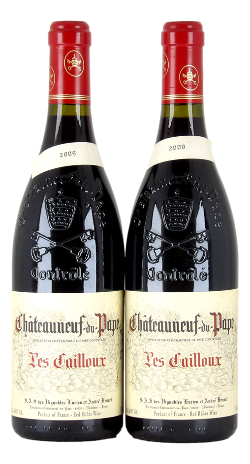 Andre Burnelle Les Callioux 2009 (2x 750mL), Chateauneuf du pape.