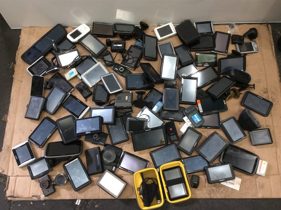 Mixed Brand Portable GPS Navigation Devices Lot