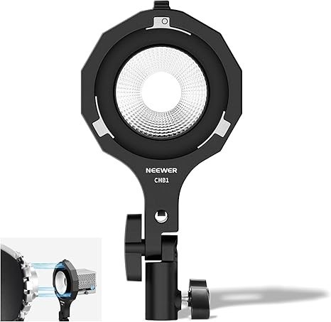 NEEWER Bowens Mount Adapter Holder, Mini to Bowens Mount Adapter Ring with