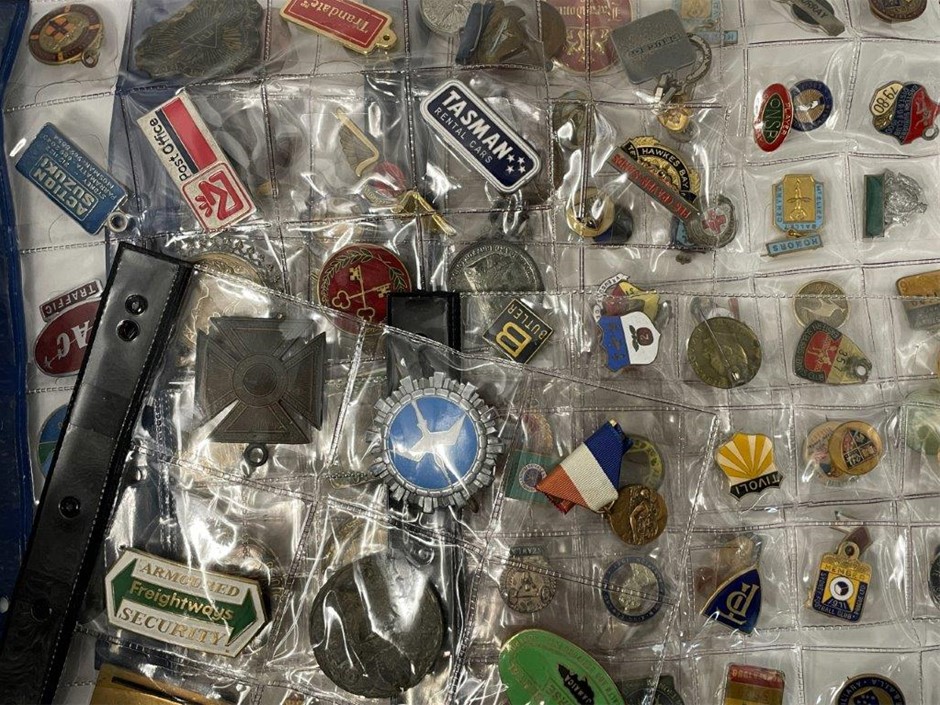 Large collection of asstd world medals, badges and pins Auction (4384 ...