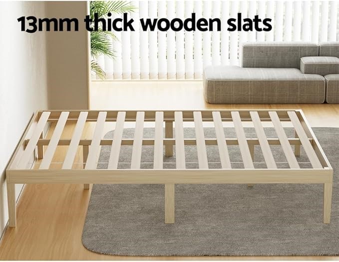 ARTISS Queen Bed Frame Platform Wooden Timber Frames Beds Base, Modern Desi