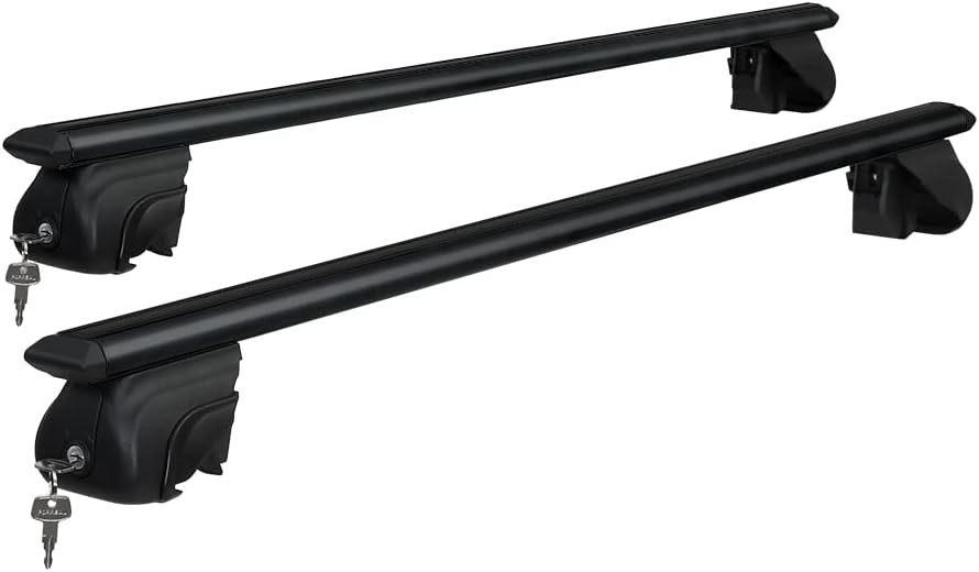 GIANTZ Car Roof Rack, 126cm Length Universal Roofs Racks Pod Box Storage Ba