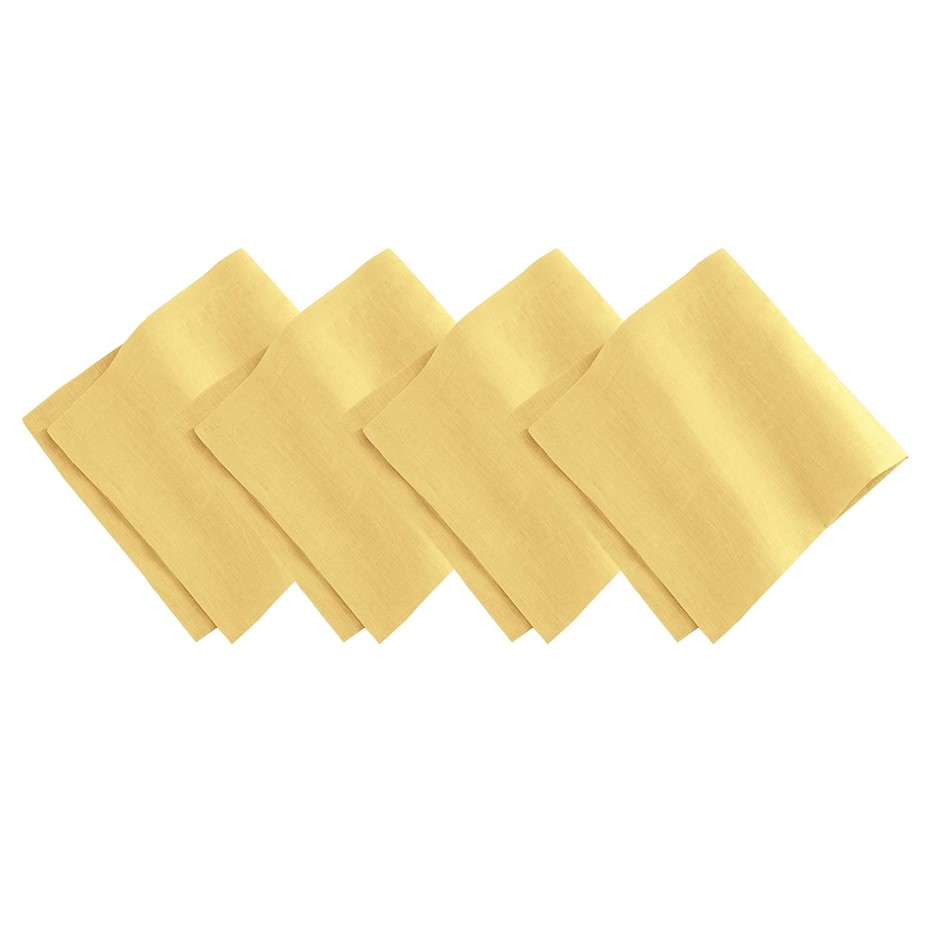 VILLEROY & BOCH La Classica Napkin Collection, Lemon, 21" x 21" (Set of 4)