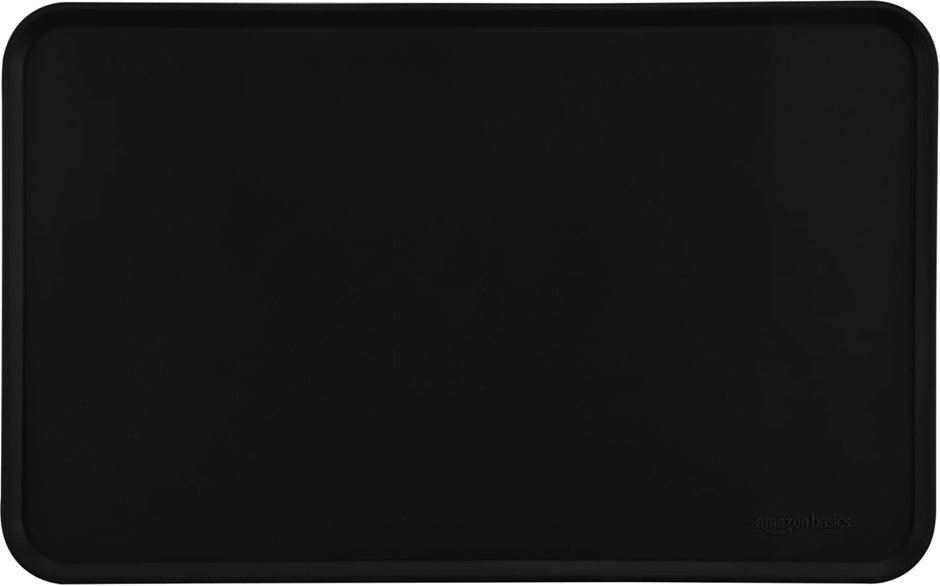 AMAZON BASICS Waterproof Anti-Slip Silicone Pet Food and Water Bowl Mat - 4