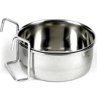 Bird Stainless Steel Bowl, 2 x CLAMP 20oz
