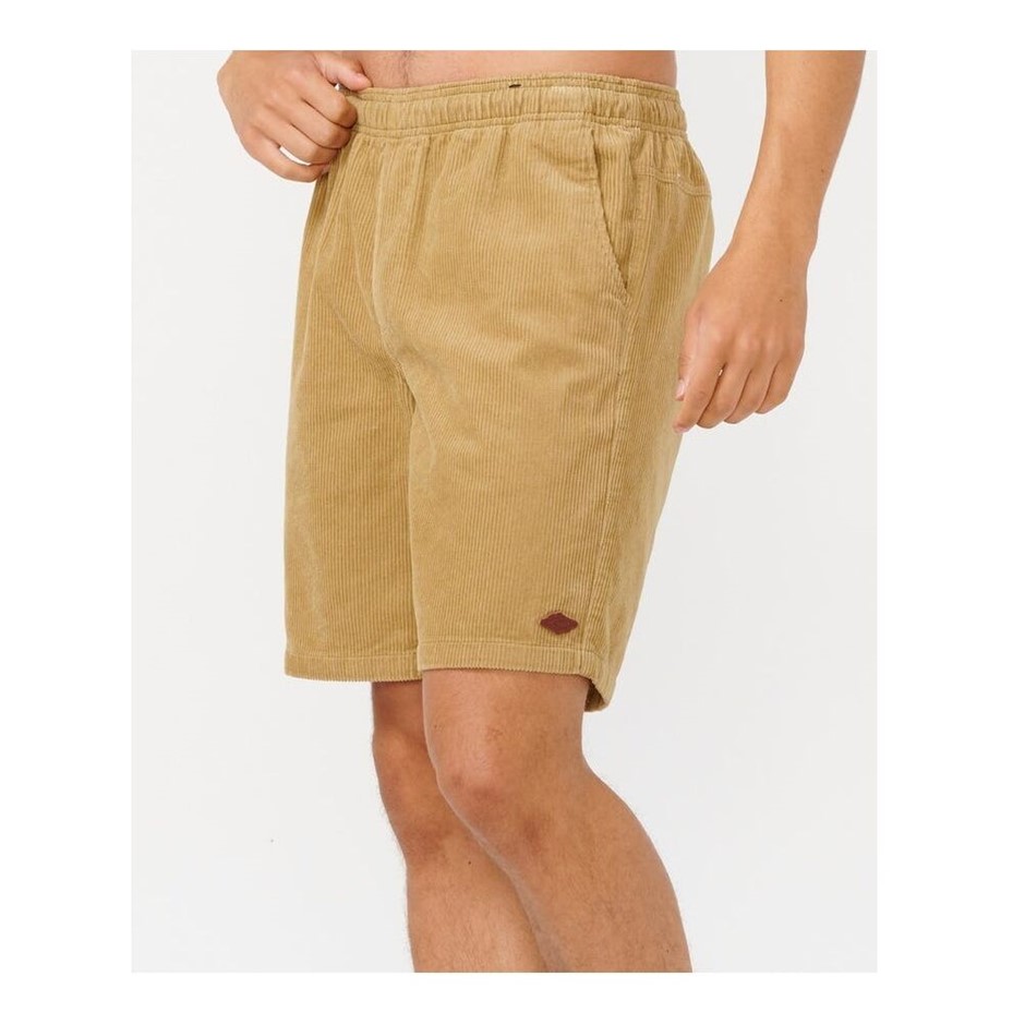 RIP CURL Men's Classic Surf Cord Volley Shorts, Size XS, Dark Khaki (9660).