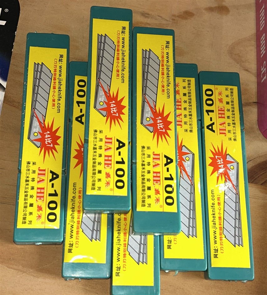 7x JIA HE A-100 Cases of Blades
