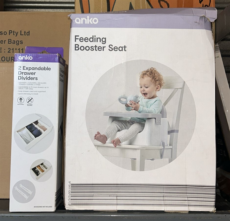 1x Feeding Booster Seat, 1x 2 Expandable Drawer Dividers
