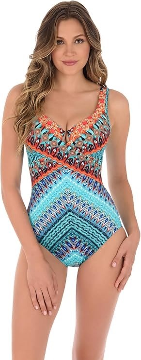 MIRACLESUIT Women's Swimwear Casbah Escape Underwire One Piece Swimsuit, Si