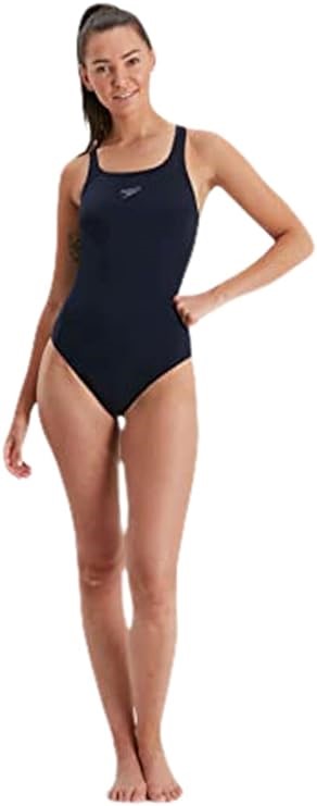 SPEEDO Women's Eco Endurance Medalist Swimsuit, Size: 12 - True Navy. Buye