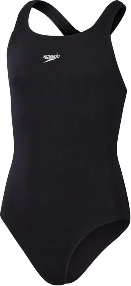 SPEEDO Endurance+ Medalist Swimsuit, Size GB 8/30, Black, 8-134710001. Buy