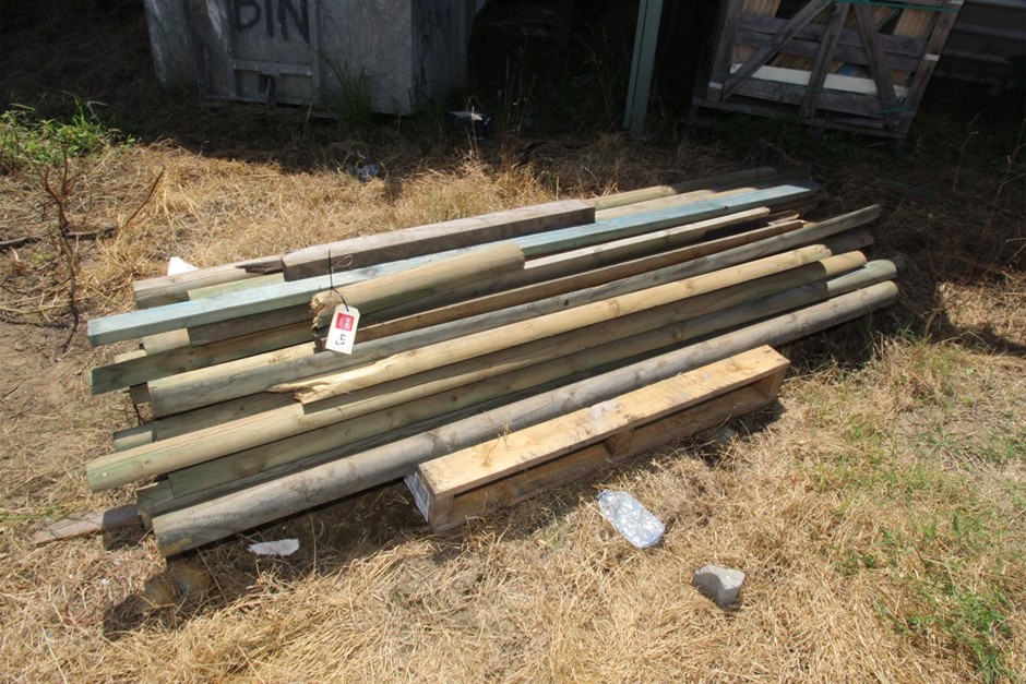 Half Cut Treated Pine Logs