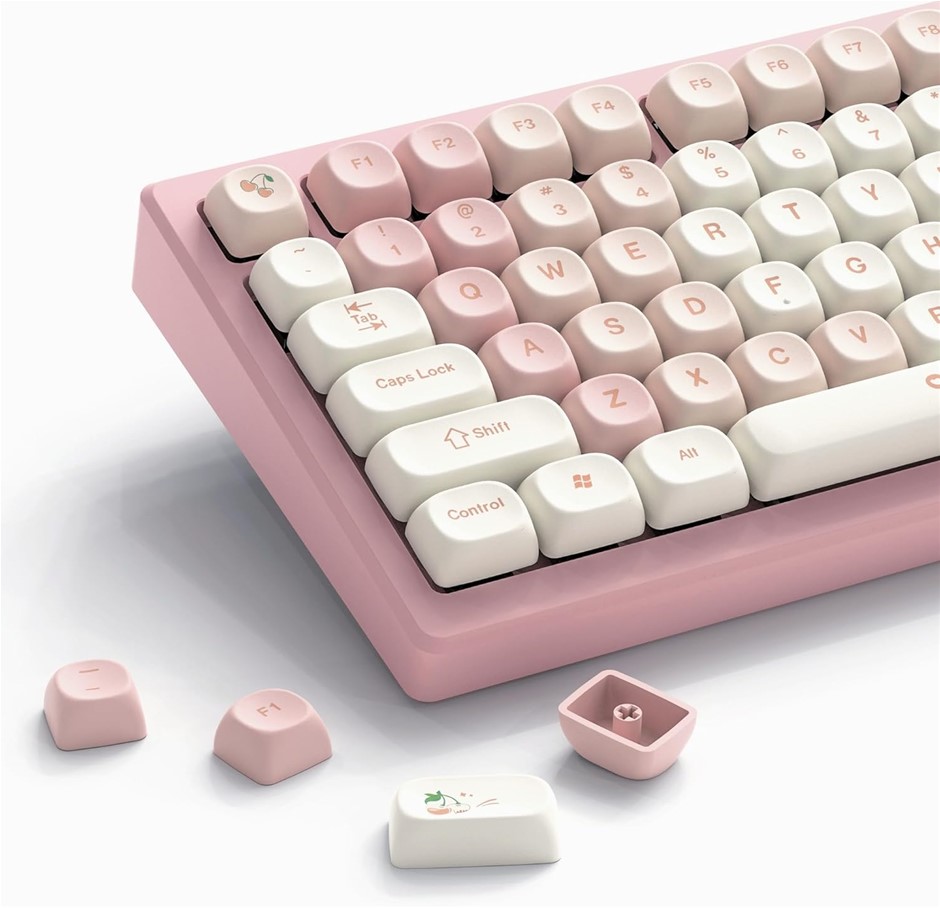 Womier PBT Keycaps for 60/65/75/100 Percent Keyboards, MOA Dye-Sublimation