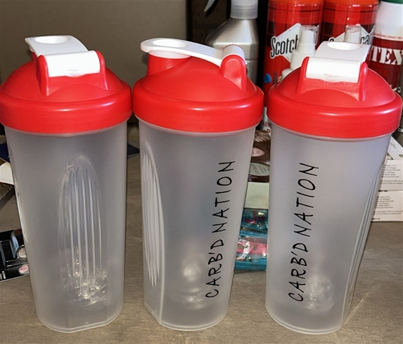 3x Protein Shaker Bottles