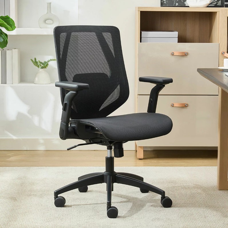 TRUEWELLNESS All Mesh Chair, Black. NB: Assembled.
