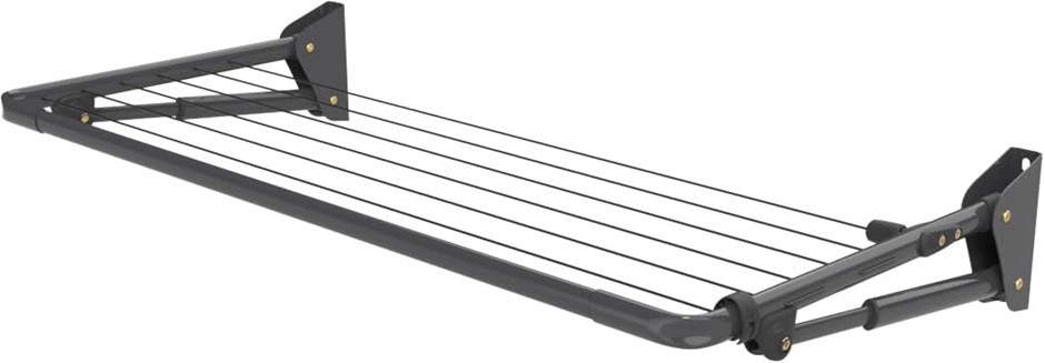 HILLS Mini Folding Frame Clothesline, Monument.