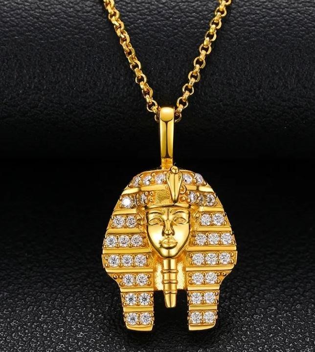 Moissanite GRA Pendant in 18k Real Yellow Gold -S925