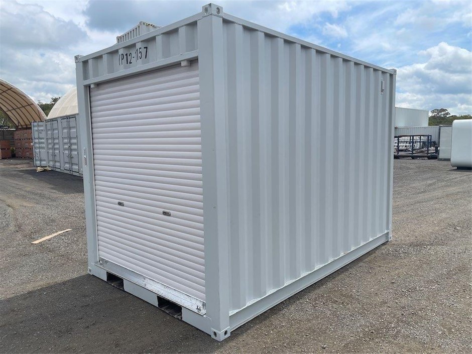 12ft Storage Container with Roller Door (Unused)