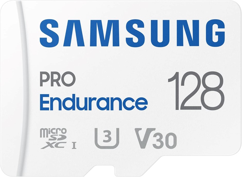 SAMSUNG PRO Endurance 128GB MicroSDXC Memory Card with Adapter for Dash Cam