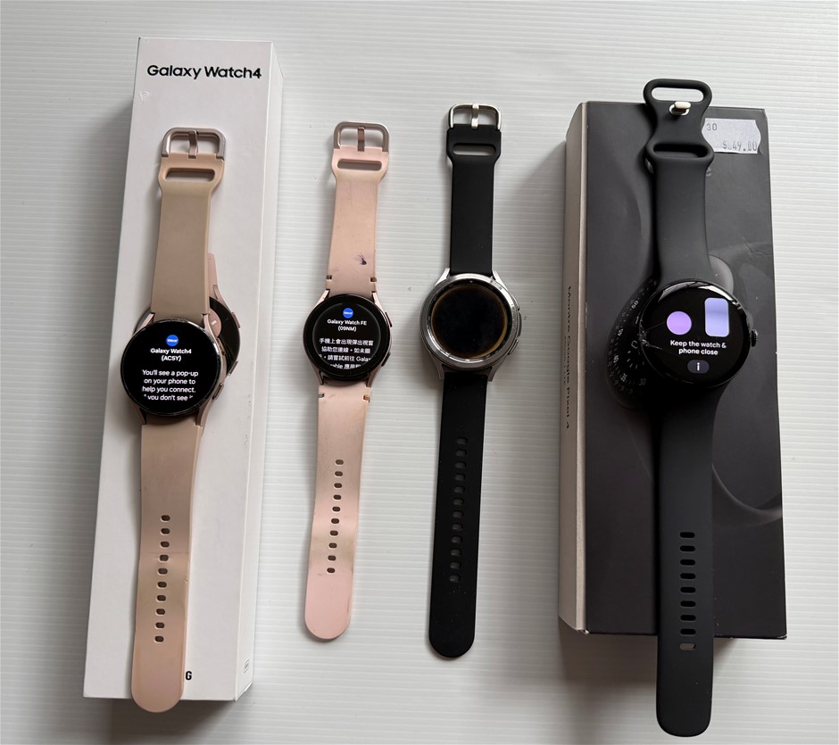 Samsung Watch 4 / FE / Google Pixel Watch 4 LTE - For Parts (Lot of 4)