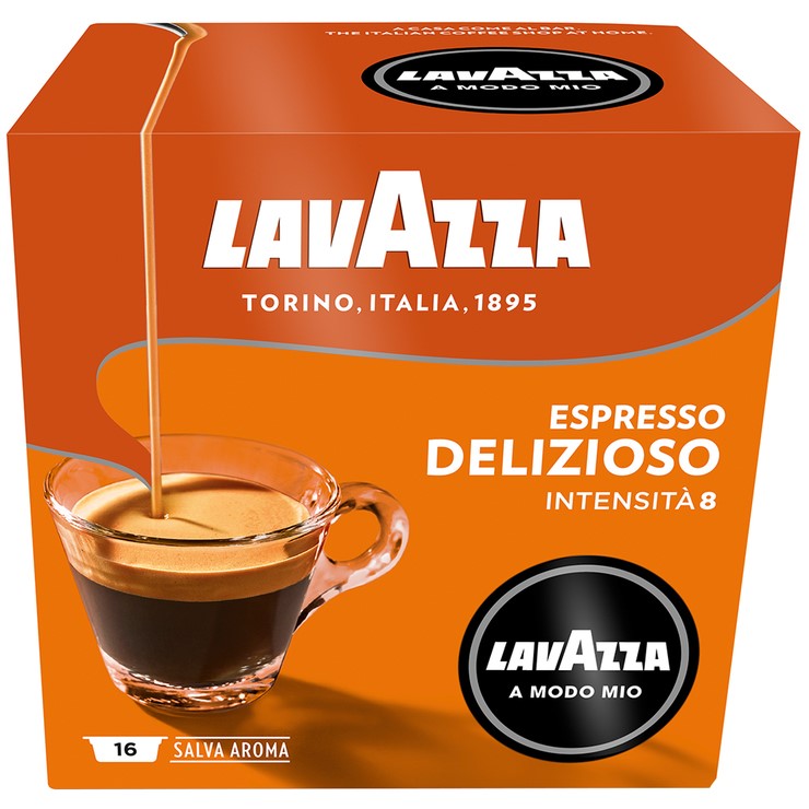 6 x LAVAZZA Box of 16pc Espresso Delizioso Intensita 8 Coffee Capsules. N.B
