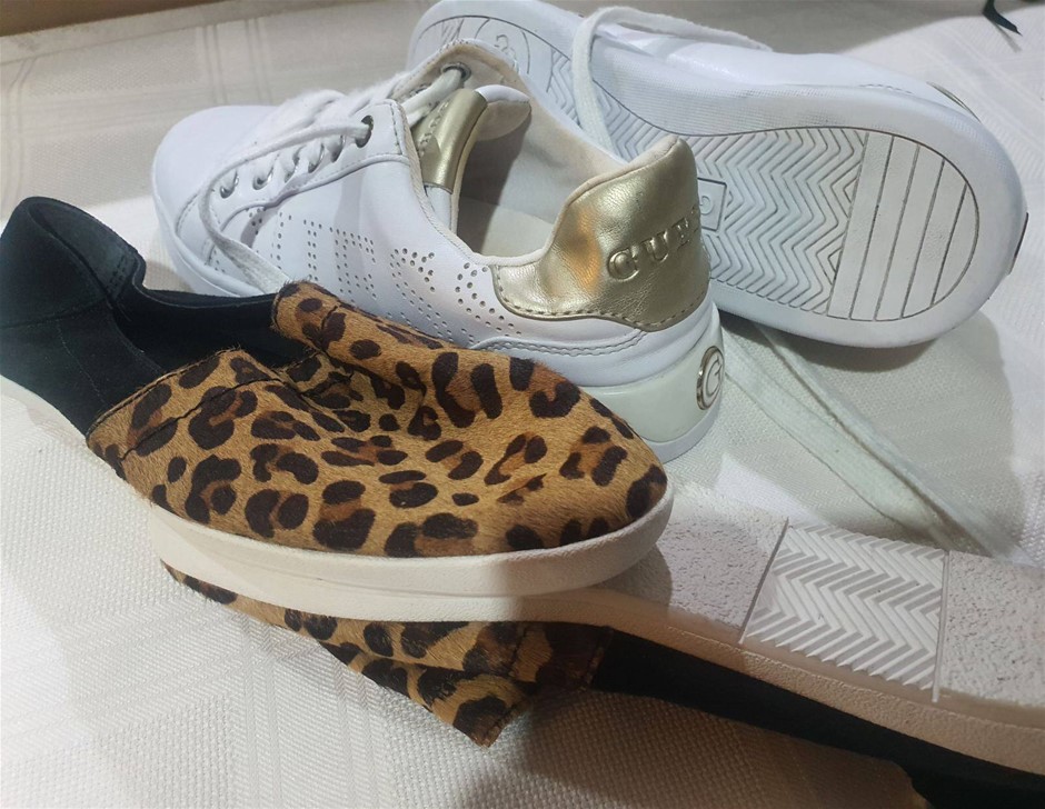 Guess Shoes US 6 and Sandler Casual Shoes 6 ,both Minor Use as New. Others