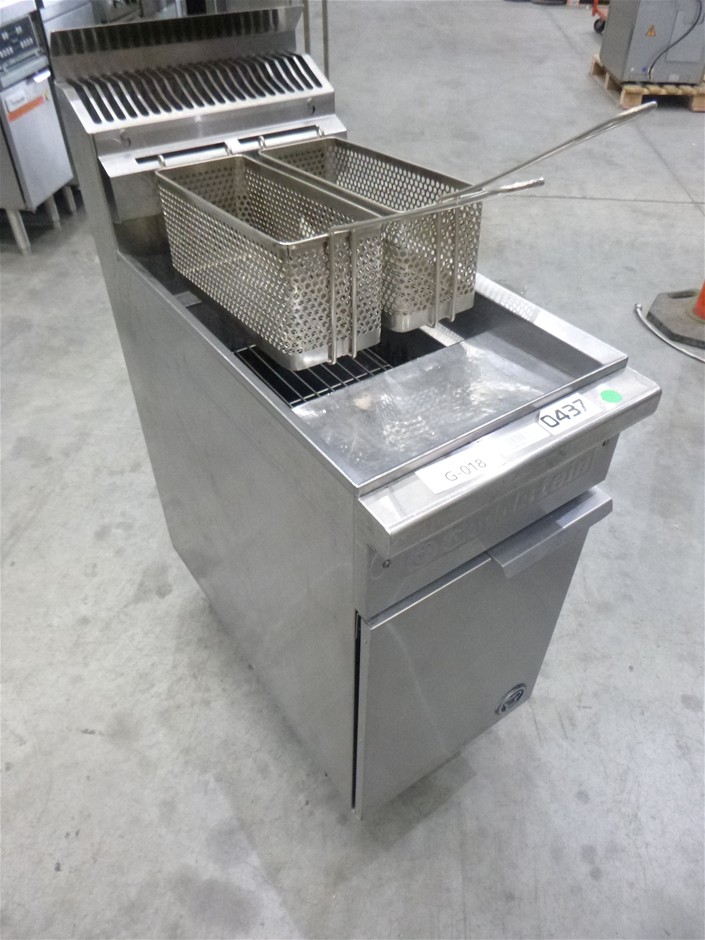 Goldstein Stainless Steel Freestanding Gas Single Pan Deep Fryer