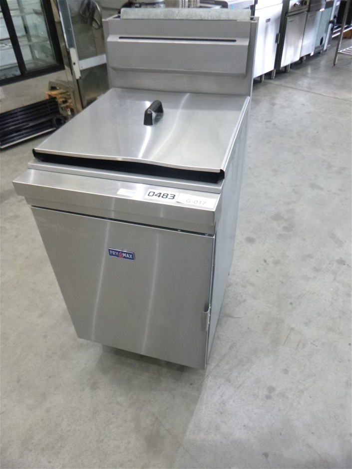 FryMax Stainless Steel Freestanding Gas Single Pan Deep Fryer