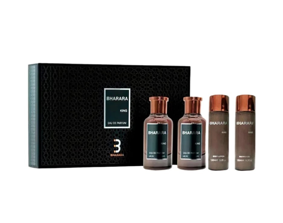 BHARARA BEAUTY Bharara King 4-Piece Gift Set for Men, Includes; 1 x Eau De