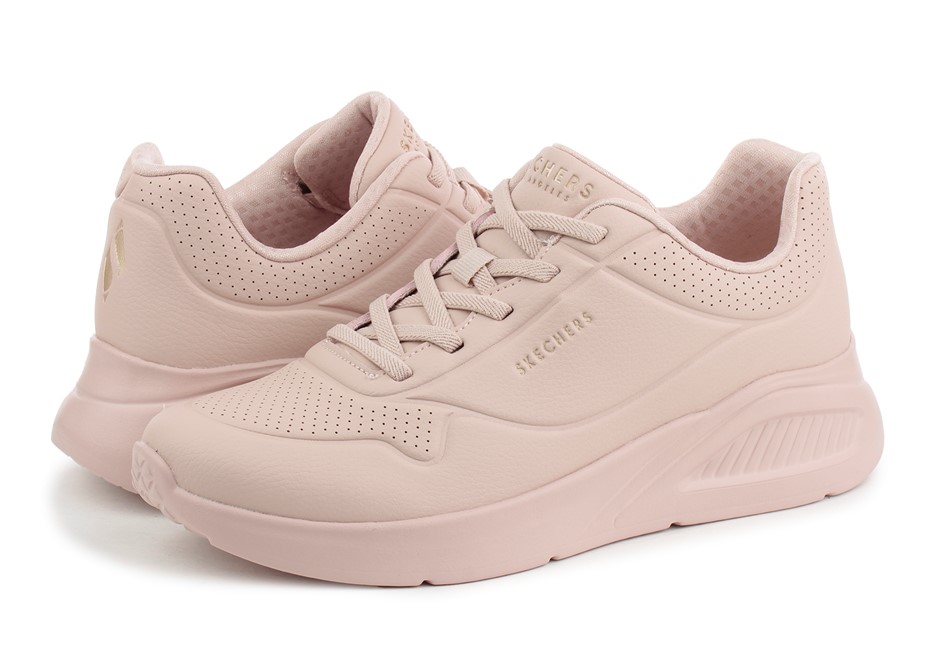 SKECHERS Women's Uno Lite Shoes, Size US8, Blush/Mauve Pink (BLSH), 177289.