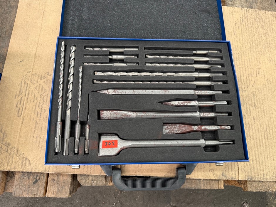 17pc SDS Drill bit & Chisel Sets x 1 unit Complete and unused.