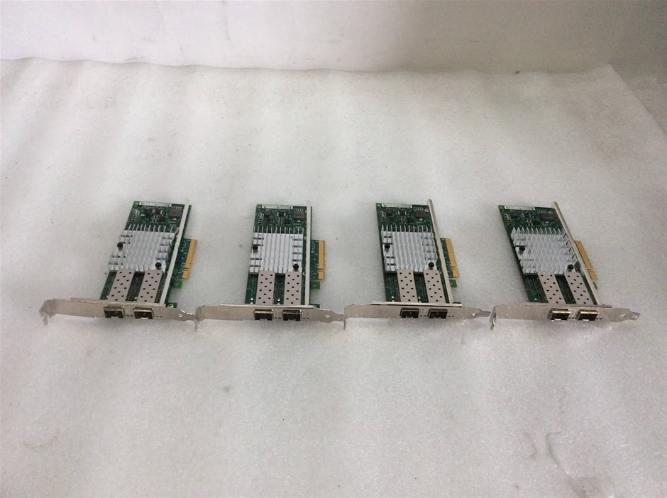 Intel X520-SR2 10GbE Dual Port SFP+ PCIe Network Adapter (Lot of 4)