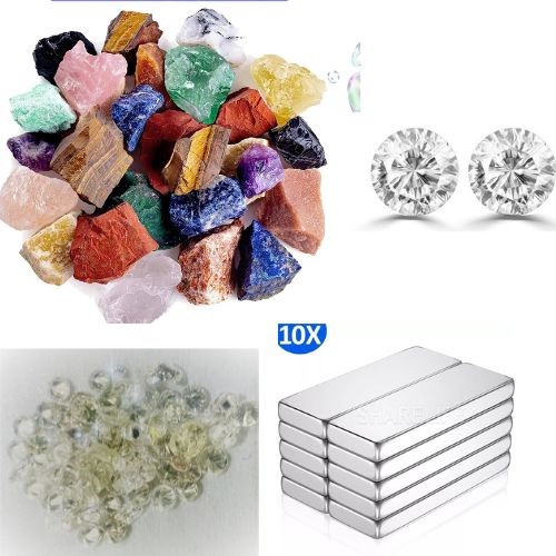 Bulk lots diamond/gemstone rough/magnet