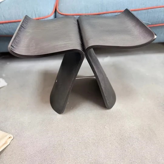 Stool Ins Danish Butterfly Chair Stool(Black)