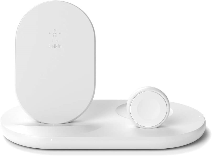 BELKIN 3-in-1 Wireless Charger (7.5W Wireless Charging Station for iPhone,