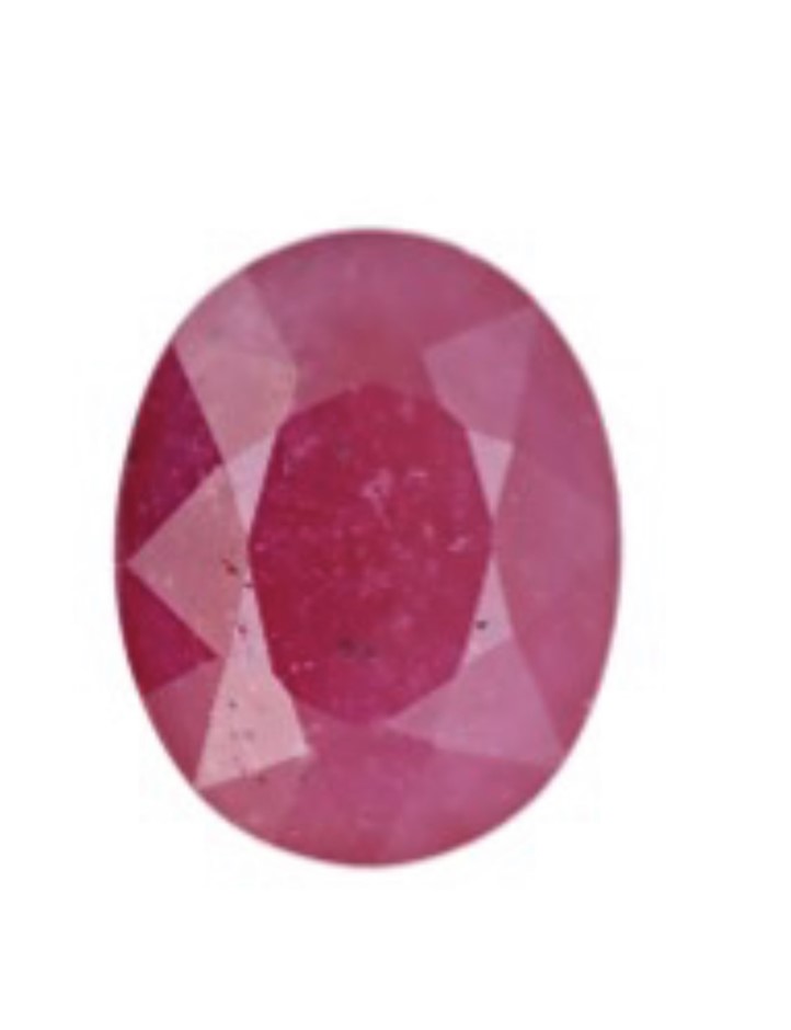 6.18 carat red natural certified ruby