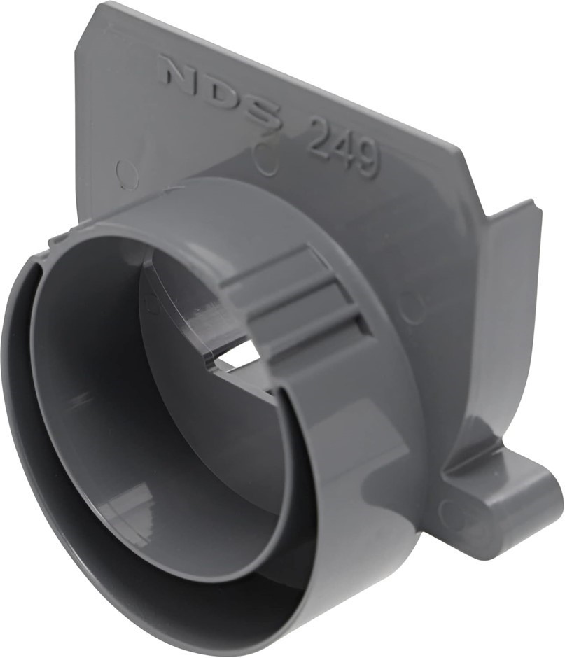 NDS 249 Spee-D Channel Drain Offset End Outlet, Connects NDS Spee-D Channel